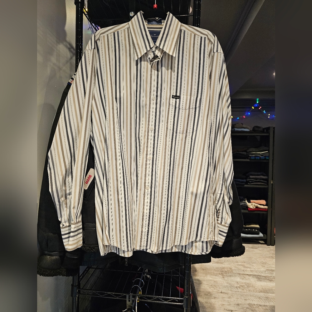 Falconnable Striped Men's Shirt. Size L‎ - Picture 5 of 5